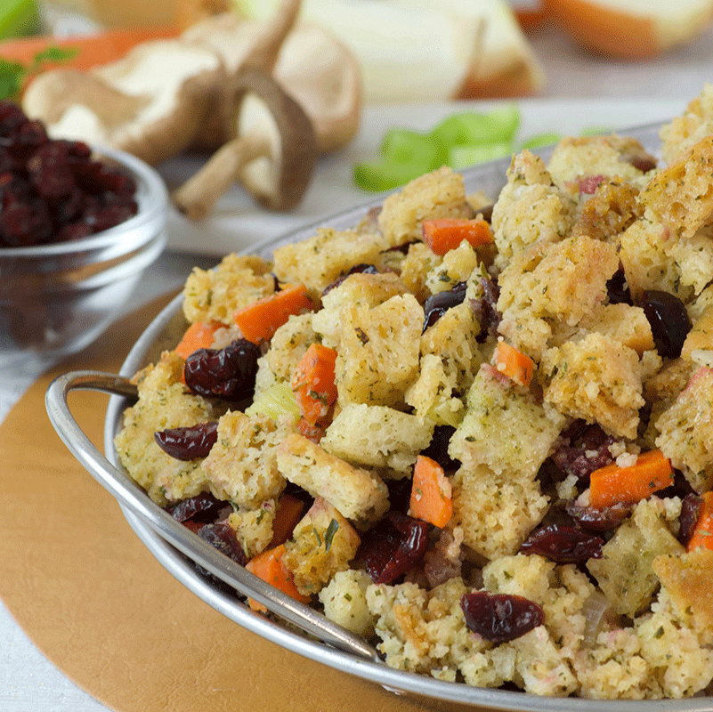 Aleia's Gluten Free Cranberry Stuffing Recipe