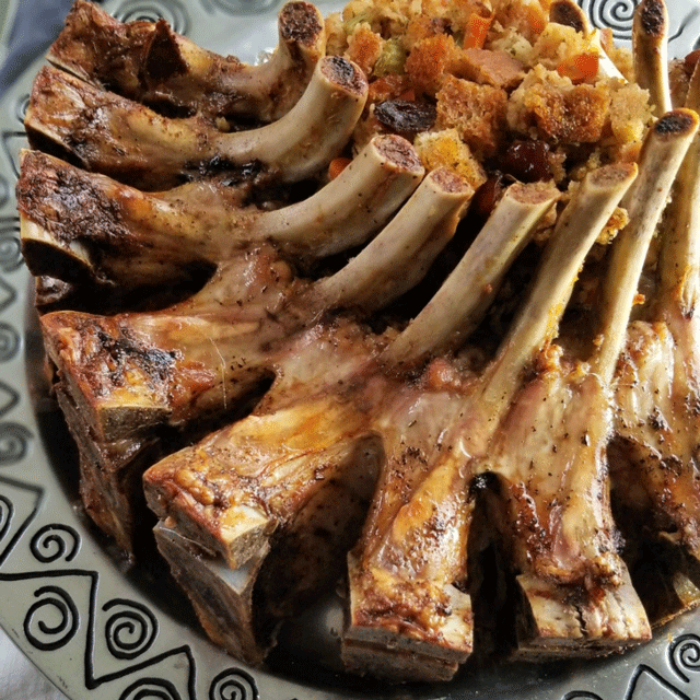 Crown Roast of Pork With Gluten Free Stuffing