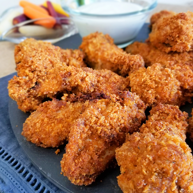 gluten-free crispy spicy chicken wings