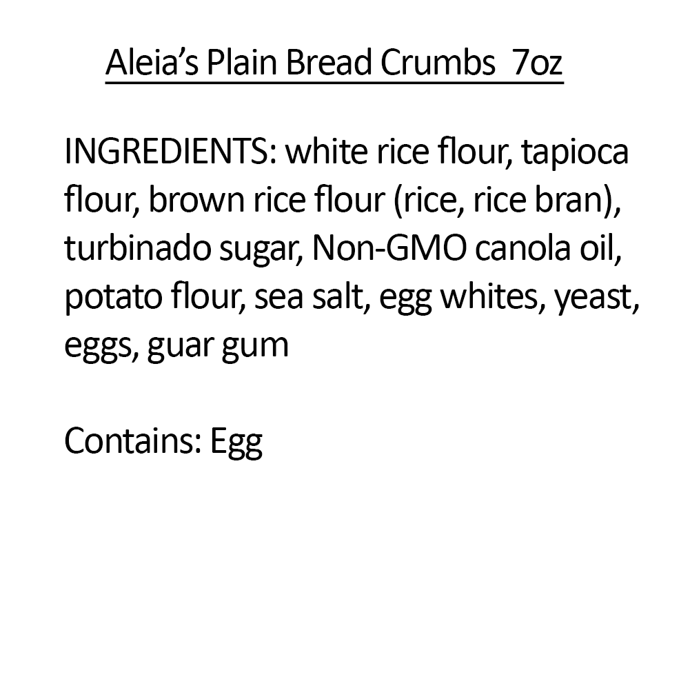 Aleia's 7 OZ. Gluten-Free Plain Bread Crumbs - Image 6