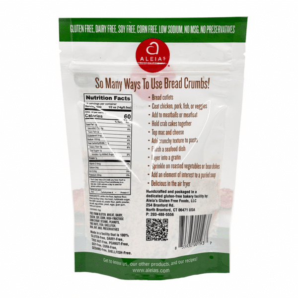Aleia's 7 OZ. Gluten-Free Italian Bread Crumbs - Image 4