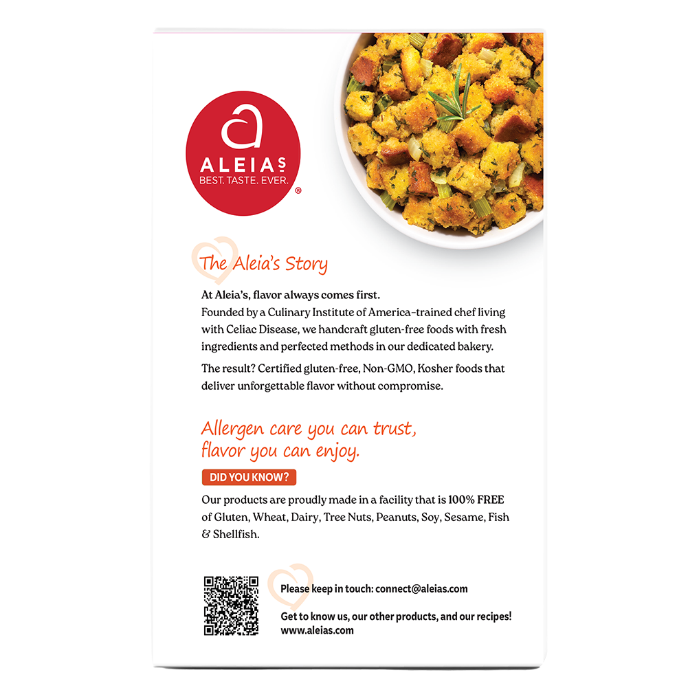 Aleia's GF AVO CORNBREAD STUFFING MIX 9oz - Image 2