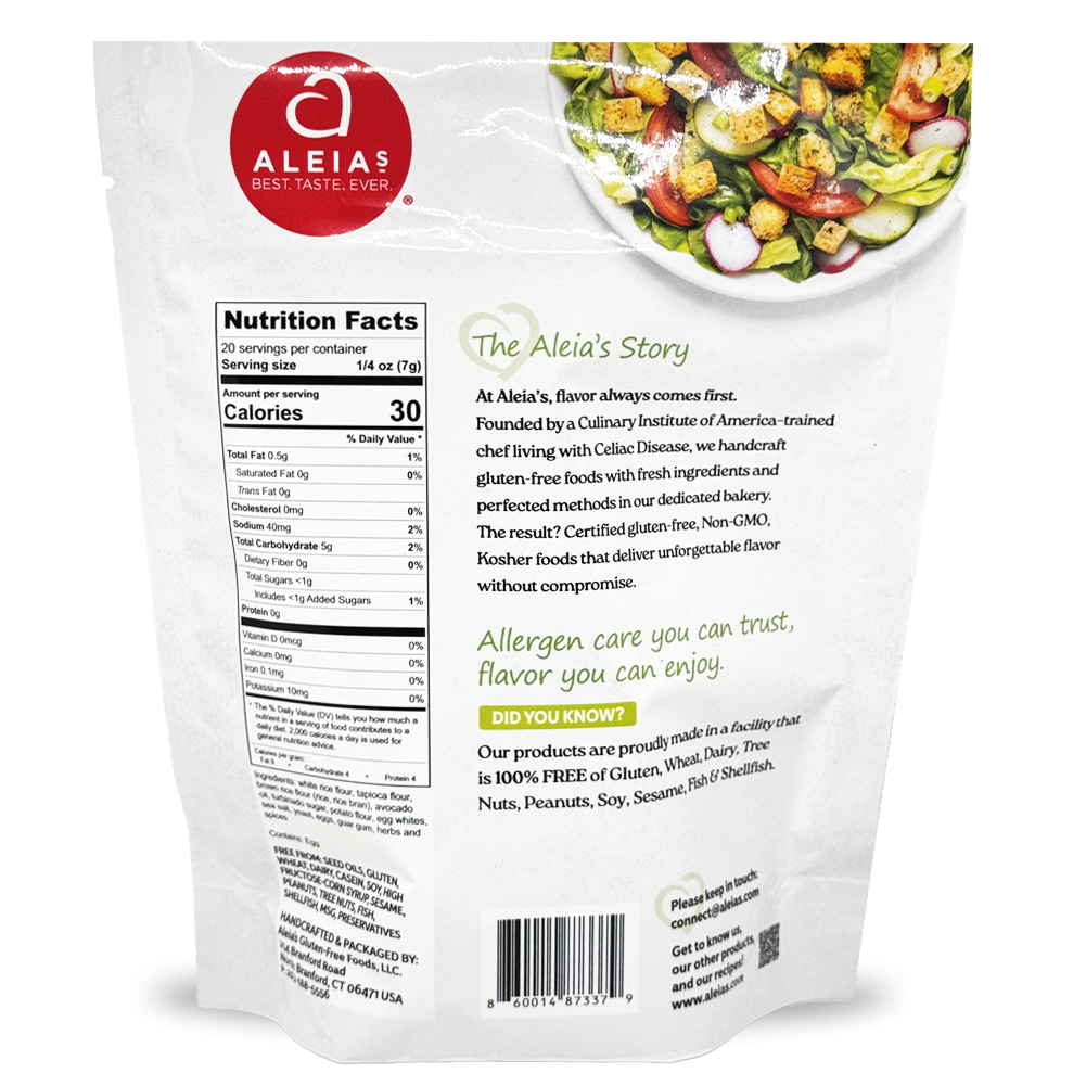 Aleia's GF AVO SEASONED CROUTONS, 5oz - Image 2